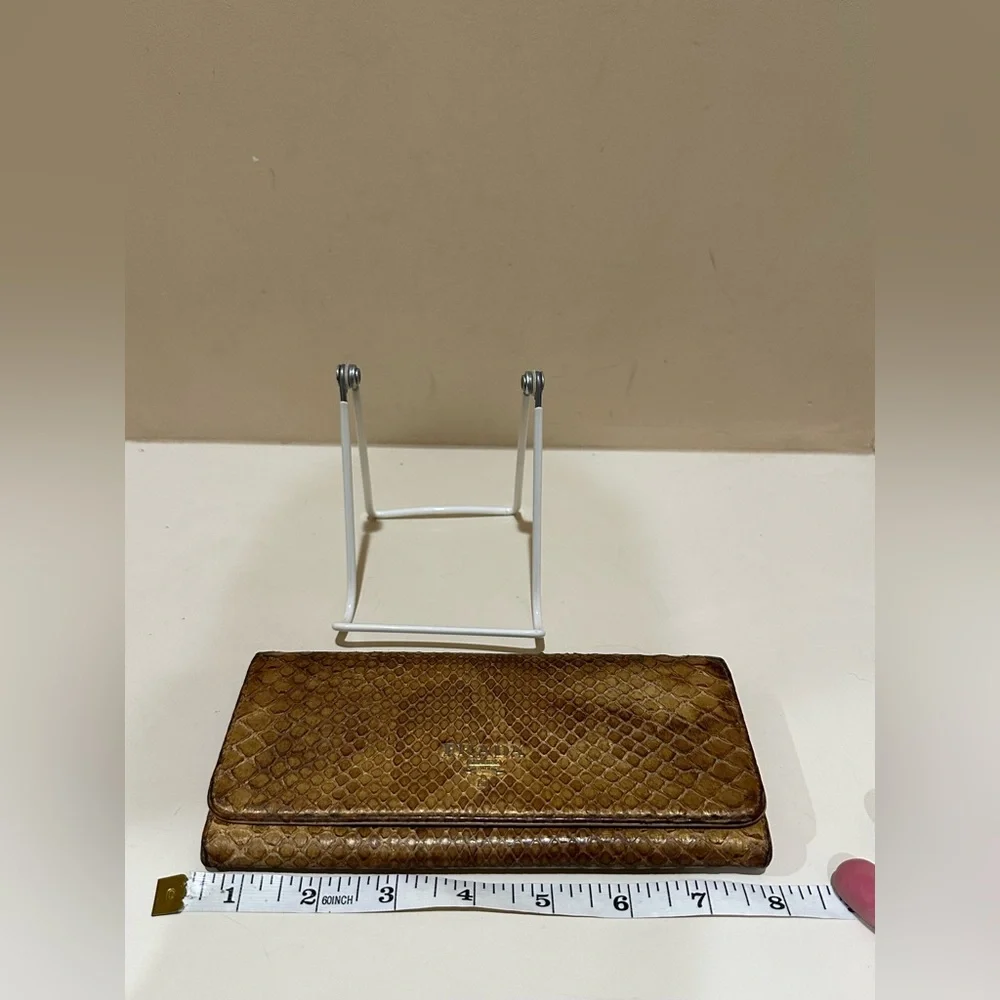 Prada Gold Python Long Wallet - Picture 7 of 15